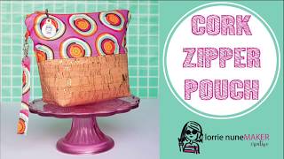 How to Make a Zipper Pouch with Cork Fabric