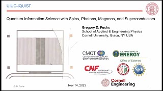 Quantum Information Science with Spins, Photons, Magnons, and Superconductors, Greg Fuchs