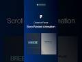 @Framer Smooth Scroll Variant Animation