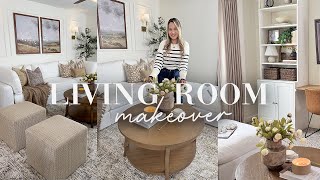 EXTREME LIVING ROOM/LOFT MAKEOVER || SPRING DECORATE WITH ME || SPRING DECORATING IDEAS 2025