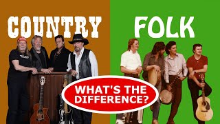 The Difference Between Folk and Country Music