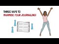 Three Tips to make the most of journaling or morning pages! #morningpages #journaling #mindfulness