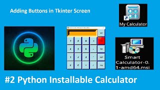 Adding Tkinter Buttons | Python Simple Calculator #2 | Python Mini Projects # Part 2