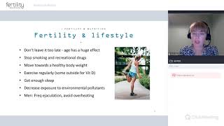 Fertility and nutrition webinar