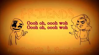 Marshmello \u0026 Anne Marie   FRIENDS Lyrics Video