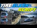 Free Tire Slash Script | Wasabi Tire Slash Script | QBCore Framework | FiveM Tutorial #218