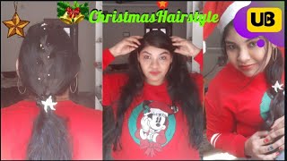 🎄Christmas hairstyle☃️Christmas hairstyles💃christmas hairstyles for girls🎅Christmas hairstyles 2020🤶
