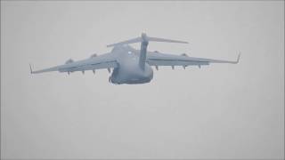 C-17　グローブマスター　小牧基地をテイクオフ