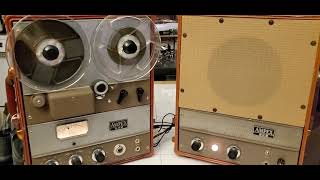 1954 Ampex 600 reel to reel \u0026 Ampex 620 Amp....