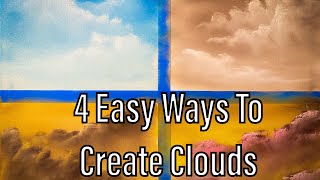 4 Easy Ways To Paint Clouds In Oil | Paintings By Justin