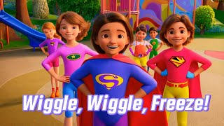 🎶 Wiggle, Wiggle, Freeze! | Fun & Interactive Kids' Song 🎶