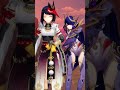 【4K / MMD/原神 Genshin Impact】Raiden Shogun Kujou Sara/E.ku challenge dance/鸡你太美/#genshinimpact