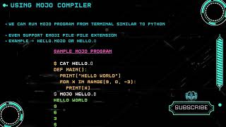 USING MOJO COMPILER & SAMPLE PROGRAM - MOJO 🔥 #mojo #MOJOPROGRAMMING #coding #techskills #python #ai