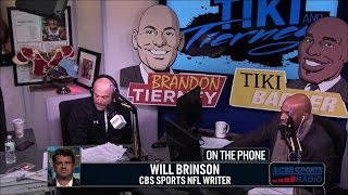 Will Brinson CBS Sports NFL Writer joins Tiki and Tierney
