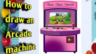 How to draw an ARCADE machine | step by step drawing for kids, toodlers and beginners @kdzplac2072