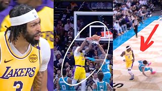 Anthony Davis Monster Record And LaMelo Ball Scary Injury | Lakers Vs Hornets Highlight