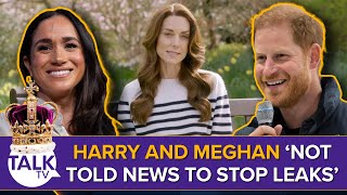 Kate Middleton Cancer: 'Prince Harry And Meghan Markle Not Told News To Stop Leaks'