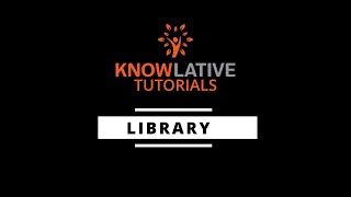 WebApp Tutorials | Library Navigation