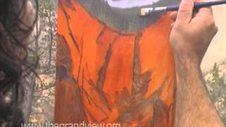 Plein Air Painting Stefan Baumann Yellowstone National Park