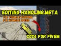 How To Edit The Handling.meta - FiveM Tutorial | Live Changes | Fix Speed | Fix Flipping | 2024