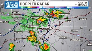 LIVE RADAR: Showers and thunderstorms moving through the St. Louis region