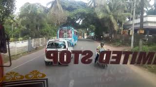 Kozhikode palakkad super fast bus  just crash