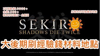 隻狼：暗影雙死 Sekiro: Shadows Die Twice 大後期刷經驗錢材料地點[晴天]