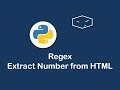 regex extract number from html in python 😀