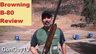 Shooting the Browning B 80 12 gauge shotgun