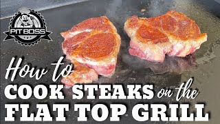 How to Cook a Steak on the Flat Top Grill (for the perfect crust!)