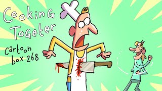 Cooking Together EPIC FAIL | Cartoon Box 268 | Hilarious Horror Movie Parody Cartoon