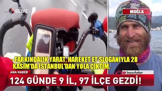 BİSİKLETLE TÜRKİYE'Yİ KARIŞ KARIŞ DOLAŞIYOR