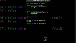 How Python short-circuits the `and` operator