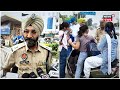 amritsar news ਵਹੀਕਲ ਚਲਾ ਰਹੇ ਸਕੂਲੀ ਬੱਚਿਆਂ ਦੇ ਪੁਲਿਸ ਨੇ ਕੱਟੇ challan under age n18v