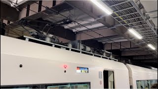 国鉄185系200番台B6編成（特製HM掲出）使用の品川駅仮開業150周年記念号（びゅうトラベル団臨）に伴う出発式の太鼓演奏の音を収録。（2022.6.12）