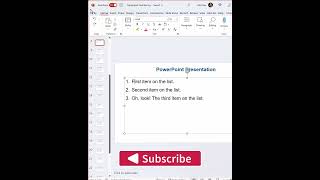 Change Paragraph Number In Powerpoint