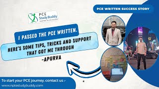 How Apurva passed the PCE written | Apurva with PCE StudyBuddy