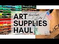 BLICK art supplies HAUL! Visiting NEW YORK ✨ and new colored pencils sets