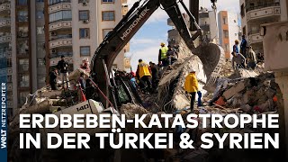 ERDBEBEN-KATASTROPHE in der Türkei und Syrien - Tausende Tote - Eisige Temperaturen | WELT-SPEZIAL