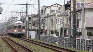 東急多摩川線 7700系025121列車 鵜の木駅到着 2015年12月23日