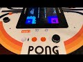 ARCADE1UP AT NIGHT!  A CLOSER LOOK AT THE PONG PUB TABLE WITH WARLORDS & SUPER BREAKOUT