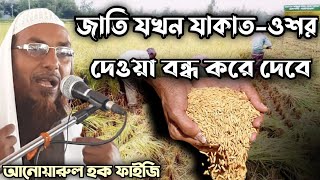 আপনার ফসলের যাকাত-ওশর দিতে আপনি বাধ্য ।শায়েখ আনোয়ারুল হক ফাইজি।