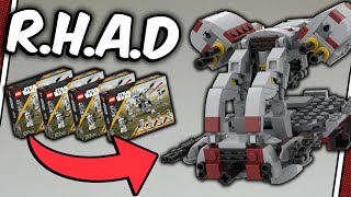 INSANE Dropship With 8 Cannons & 12 Troopers Made From 4 501st Battle Packs - LEGO 75345 ALT Build