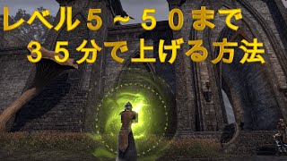 【レベリング】 ESO　5レべル～50レベルまで35分で上げる方法