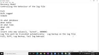 Sql DBA Batch 38 Class 56