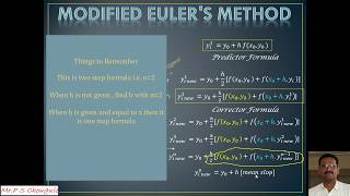 Modified Euler's Method Part-1