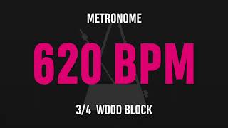 620 BPM 3/4 - Best Metronome (Sound : Wood block)