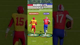 Patrick Mahomes vs. Josh Allen - Madden 24 Race