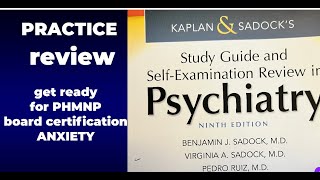 Study guide & Self examination Review in Psychiatry Anxiety disorder Q&A