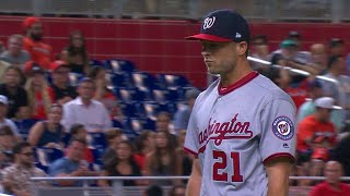 WSH@MIA: Kintzler whiffs Ichiro, escapes jam in debut